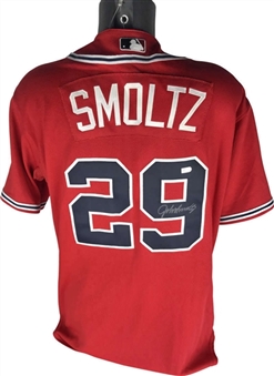 2007 John Smoltz Game Used, Photo Matched & Signed Atlanta Braves Jersey Used During Team Record 2913 Career Strikeout! (MLB Authenticated)